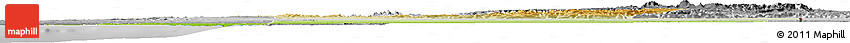 Physical Horizon Map of Guelmin, desaturated