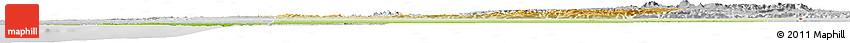 Physical Horizon Map of Guelmin, lighten, desaturated