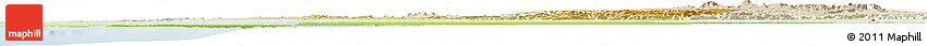 Physical Horizon Map of Guelmin, lighten