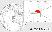 Blank Location Map of Guelmin