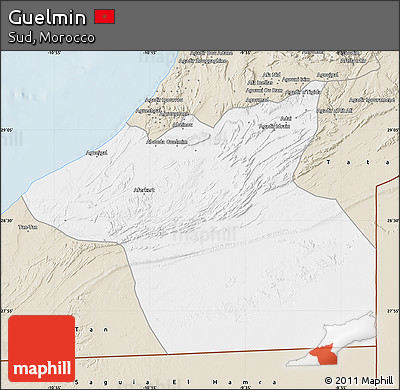 Classic Style Map of Guelmin