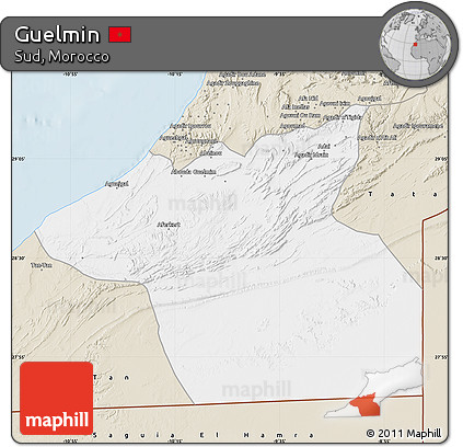 Classic Style Map of Guelmin