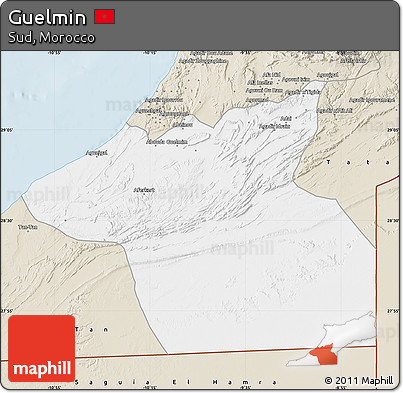 Classic Style Map of Guelmin