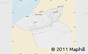 Classic Style Map of Guelmin, single color outside