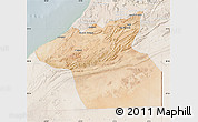 Satellite Map of Guelmin, lighten