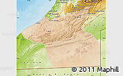 Satellite Map of Guelmin, physical outside