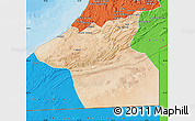 Satellite Map of Guelmin, political outside