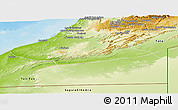 Physical Panoramic Map of Guelmin