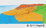 Political Panoramic Map of Guelmin