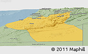 Savanna Style Panoramic Map of Guelmin