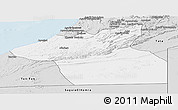 Silver Style Panoramic Map of Guelmin