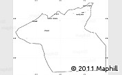 Blank Simple Map of Guelmin, cropped outside