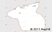 Classic Style Simple Map of Guelmin, cropped outside