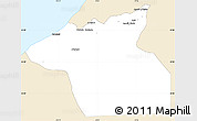 Classic Style Simple Map of Guelmin, single color outside