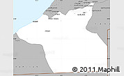 Gray Simple Map of Guelmin