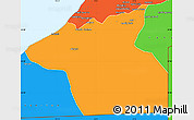 Political Simple Map of Guelmin