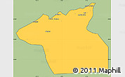 Savanna Style Simple Map of Guelmin, cropped outside