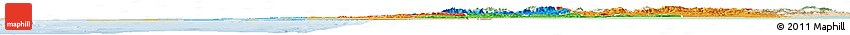 Political Horizon Map of Sud, lighten