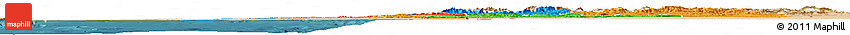 Political Horizon Map of Sud, satellite outside