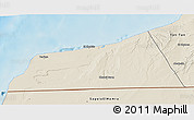Shaded Relief 3D Map of Laayoune