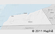 Silver Style 3D Map of Laayoune