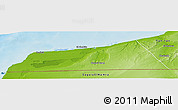 Physical Panoramic Map of Laayoune