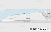 Silver Style Panoramic Map of Laayoune