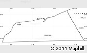 Blank Simple Map of Laayoune
