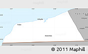 Gray Simple Map of Laayoune
