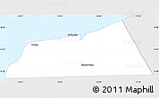 Silver Style Simple Map of Laayoune, single color outside
