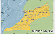 Savanna Style Map of Sud, single color outside