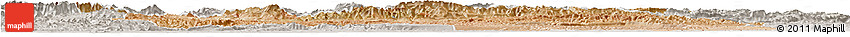 Satellite Horizon Map of Ouarzazate, lighten, semi-desaturated