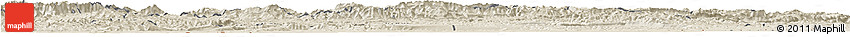 Shaded Relief Horizon Map of Ouarzazate