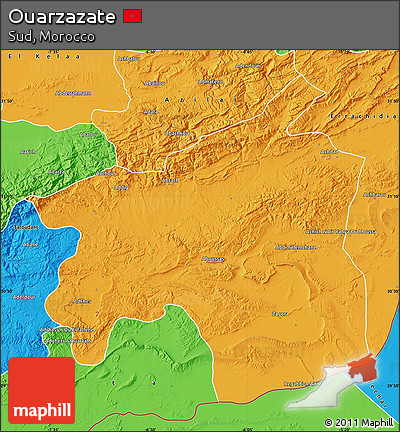 Political Map of Ouarzazate