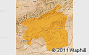Political Map of Ouarzazate, satellite outside
