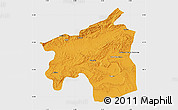 Political Map of Ouarzazate, single color outside