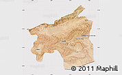 Satellite Map of Ouarzazate, cropped outside