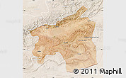 Satellite Map of Ouarzazate, lighten