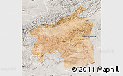 Satellite Map of Ouarzazate, lighten, semi-desaturated