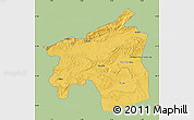 Savanna Style Map of Ouarzazate, single color outside