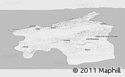 Gray Panoramic Map of Ouarzazate, single color outside