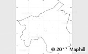 Blank Simple Map of Ouarzazate, cropped outside, no labels