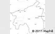 Blank Simple Map of Ouarzazate, cropped outside