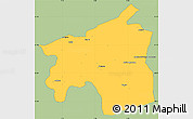 Savanna Style Simple Map of Ouarzazate, single color outside