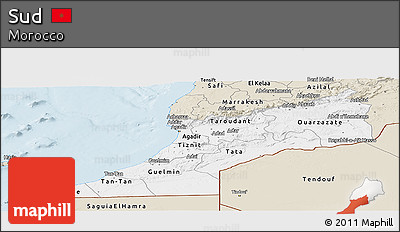 Classic Style Panoramic Map of Sud