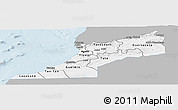Gray Panoramic Map of Sud, single color outside