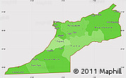 Political Shades Simple Map of Sud, cropped outside