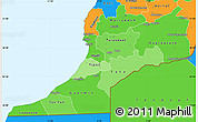 Political Shades Simple Map of Sud, political outside