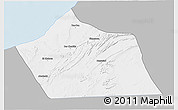 Gray 3D Map of Tan-Tan, single color outside