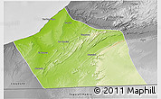 Physical 3D Map of Tan-Tan, desaturated